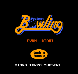 Perfect Bowling (Japan) Title Screen